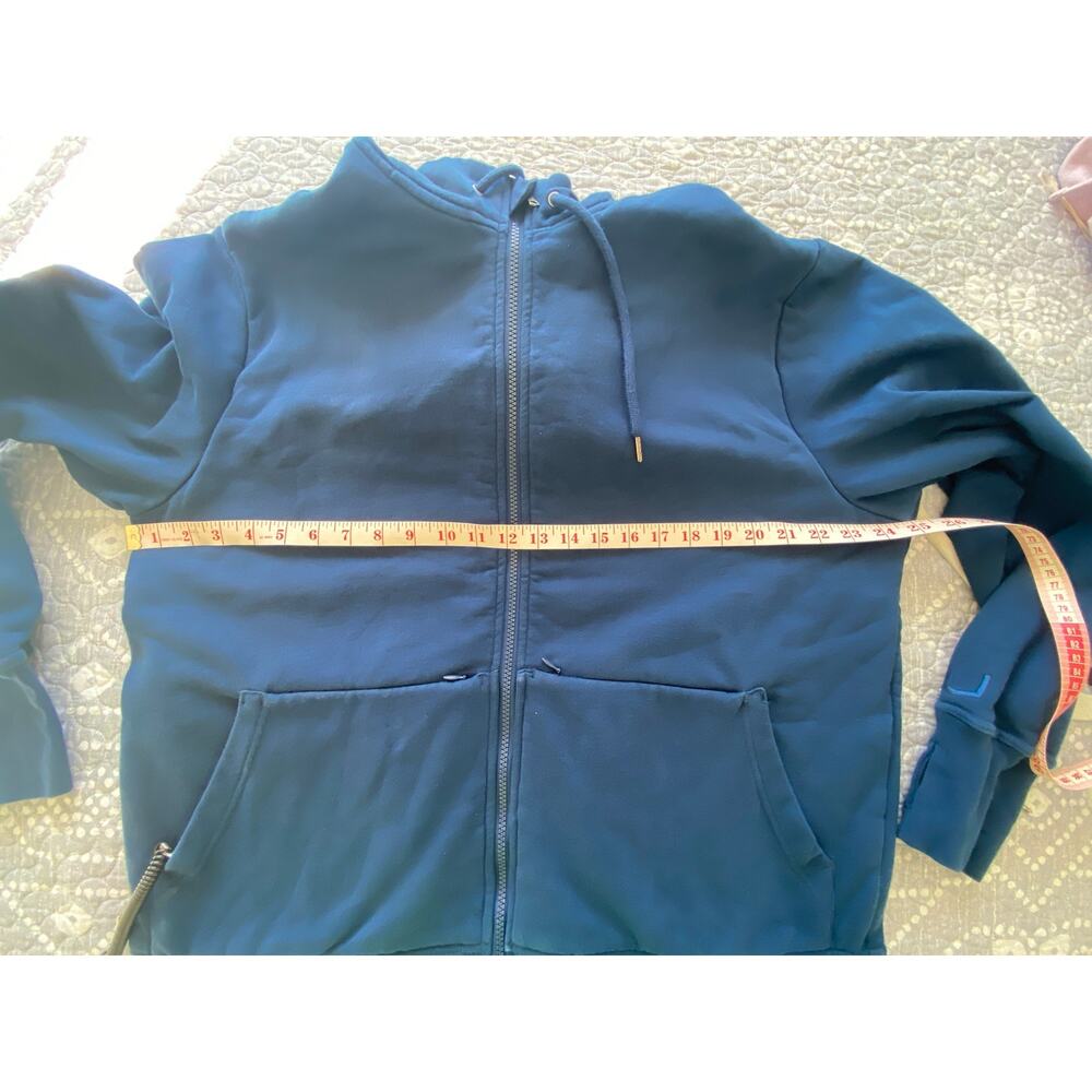 SCOTTeVEST Men's Hoodie 21 Pocket Full Zip Blue Size Large - Picture 10 of 10